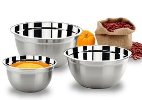 Conjunto de Tigelas Inox Brinox - 3 peças Conjunto de Tigelas Inox Brinox - 3 peças