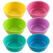 Conjunto de tigelas para crianças Re-Play 355 ml, livre de BPA, durável, 6 unidades Conjunto de tigelas para crianças Re-Play 355 ml, livre de BPA, durável, 6 unidades