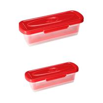 Conjunto De Tigelas Para Mistura Com Tampa Para Peixe, Asas De Frango, Anéis De Cebola E Vegetais, 2