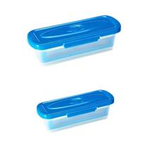 Conjunto De Tigelas Para Mistura Com Tampa Para Peixe, Asas De Frango, Anéis De Cebola E Vegetais, 2