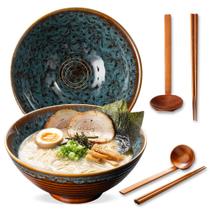Conjunto de Tigelas para Ramen ArtifexCeram 20 cm de Cerâmica 2 unidades com Colheres Conjunto de Tigelas para Ramen ArtifexCeram 20 cm de Cerâmica 2 unidades com Colheres