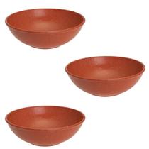 Conjunto De Tigelas Terracota 1 Litro - 3 Unidades