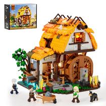 Conjunto de Tijolos de Construção Medieval FUNWHOLE - Moinho d'Água com LED (1278 Peças) Conjunto de Tijolos de Construção Medieval FUNWHOLE - Moinho d'Água com LED (1278 Peças)
