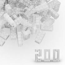 Conjunto de tijolos de construção TTEHGB TOY Classic Bulk Block 2x4 200 unidades Conjunto de tijolos de construção TTEHGB TOY Classic Bulk Block 2x4 200 unidades