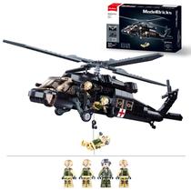 Conjunto de tijolos de construção UH-60 Black Hawk Helicopter 692 unidades