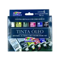 Conjunto De Tinta À Óleo Corfix Estojo Com 6 Bisnagas 30021
