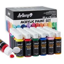 Conjunto de tinta acrílica Artkey 36 cores 59 ml Professional Artist