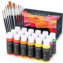Conjunto de tinta acrílica GOTIDEAL 18 cores 59mL com 10 pincéis