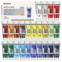 Conjunto de Tinta Acrílica MEEDEN Heavy Body 24 Cores 60 ml Conjunto de Tinta Acrílica MEEDEN Heavy Body 24 Cores 60 ml