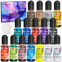 Conjunto de tinta alcoólica FansArriche, 16 cores, 10 ml cada, para resina