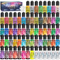 Conjunto de tinta alcoólica FansArriche 64 cores, 10 ml cada, para resina