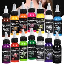 Conjunto de tinta de tatuagem GARTISTOO 14 cores 30 ml, adequado para veganos