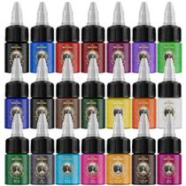 Conjunto de tinta de tatuagem Neebol 15mL 21 cores para delinear e sombrear