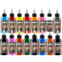 Conjunto de tinta de tatuagem Solong TI302S-30-16 30mL 16 cores