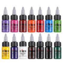Conjunto de tinta de tatuagem STIGMA Professional 14 cores 15mL TI4003-15-14