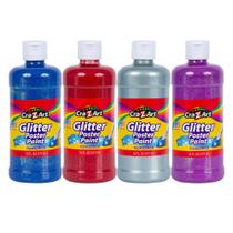 Conjunto de Tinta Glitter Lavável Cra-Z-Art - 473ml - Cores Variadas