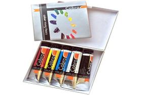 Conjunto de Tintas a Óleo Cobra Solúveis em Água 5 Tubos de 20ml