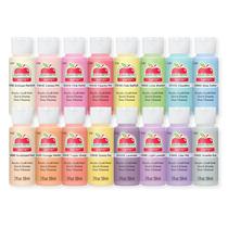 Conjunto de Tintas Acrílicas Apple Barrel 16x59 ml Cores Pastel Conjunto de Tintas Acrílicas Apple Barrel 16x59 ml Cores Pastel