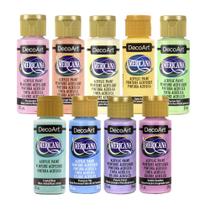Conjunto de Tintas Acrílicas DecoArt Americana 9 Cores Pastel 59 ml Conjunto de Tintas Acrílicas DecoArt Americana 9 Cores Pastel 59 ml