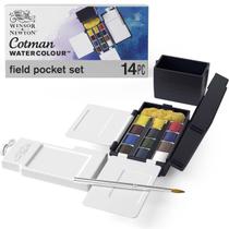Conjunto de Tintas Aquarela Winsor & Newton Cotman - 12 Meia Pã