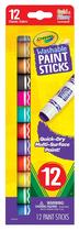 Conjunto de tintas Crayola Quick Dry Paint Sticks laváveis para crianças de 12 quilates