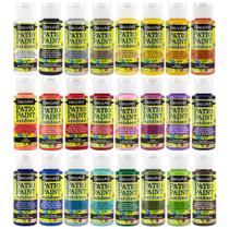 Conjunto de Tintas DecoArt Patio Outdoor 24 Cores 59 ml Conjunto de Tintas DecoArt Patio Outdoor 24 Cores 59 ml