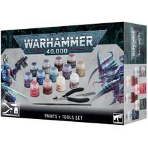 Conjunto de tintas e ferramentas Games Workshop Warhammer 40K White Conjunto de tintas e ferramentas Games Workshop Warhammer 40K White