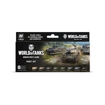 Conjunto de tintas Gale Force 9 World of Tanks com 8 tintas 17mL Conjunto de tintas Gale Force 9 World of Tanks com 8 tintas 17mL