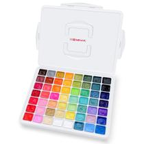Conjunto de Tintas Gouache HIMI, 56 Cores de 30 ml em Copos de Gelatina com Estojo Portátil, Tinta Gouache Não Tóxica para Tela e Papel, Perfeito para Artistas, Estudantes e Iniciantes Conjunto de Tintas Gouache HIMI, 56 Cores de 30 ml em Copos de Gelatina com Estojo Portátil, Tinta Gouache Não Tóxica para Tela e Papel, Perfeito para Artistas, Estudantes e Iniciantes