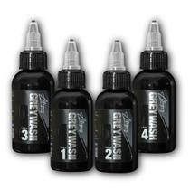 Conjunto de Tintas para Tatuagem Allegory Greywash 4 x 59 ml Vegano