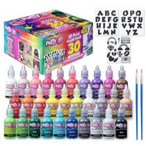 Conjunto de tintas Puffy Bulk Compre 30 pacotes de qualidade premium, não tóxico Conjunto de tintas Puffy Bulk Compre 30 pacotes de qualidade premium, não tóxico