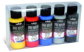 Conjunto de tintas Vallejo Premium Color Metallic 5x60ml