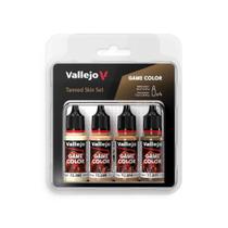 Conjunto de tintas Vallejo Tanned Skin 4x18ml Game Color