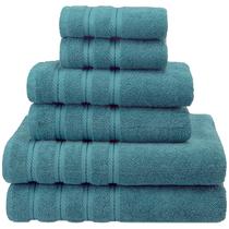 Conjunto de toalhas American Soft Linen 100% algodão carde 590 g/m2 6 unidades Conjunto de toalhas American Soft Linen 100% algodão carde 590 g/m2 6 unidades