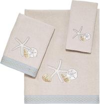 Conjunto de toalhas Avanti Linens Seaglass, 3 peças de algodão macio Conjunto de toalhas Avanti Linens Seaglass, 3 peças de algodão macio