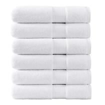 Conjunto de toalhas Bath LANE LINEN branco 100% algodão 6 peças Conjunto de toalhas Bath LANE LINEN branco 100% algodão 6 peças