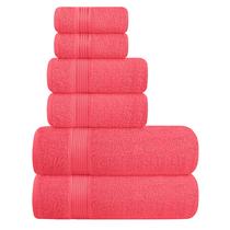 Conjunto de toalhas Belizzi Home Ultra Soft, pacote com 6, 100% algodão