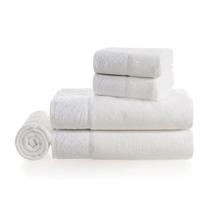 Conjunto De Toalhas Com Bordado 5 Peças Banho Rosto e Piso 100% Algodão 500g/m² Unika e Softmax Antônia Banho Karsten