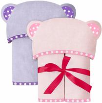Conjunto de toalhas com capuz para bebês ELSVIN, grande 89x89cm, 400 GSM Conjunto de toalhas com capuz para bebês ELSVIN, grande 89x89cm, 400 GSM