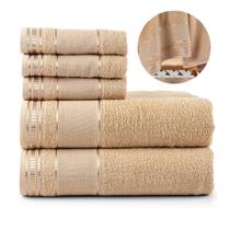 Conjunto de Toalhas Completo para Banho Praticidade e Beleza - 5premium Conjunto de Toalhas Completo para Banho Praticidade e Beleza - 5premium
