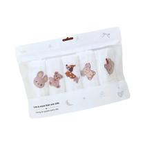 Conjunto De Toalhas De Algodão Muslin Absorventes Para Bebês, 5 Peças, Acessórios Para Banho De