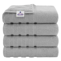 Conjunto de toalhas de banho American Soft Linen Luxury 4 peças 100% algodão