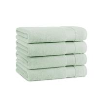 Conjunto de toalhas de banho Arkwright 100% algodão 600 GSM, pacote com 4 unidades, verde