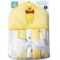 Conjunto de toalhas de banho com capuz para bebês Cudlie Winnie The Pooh 6 unidades