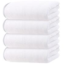 Conjunto de toalhas de banho Cosy Family Microfiber, pacote com 4 unidades, branco 70x140cm