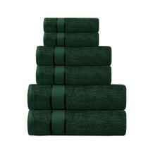 Conjunto de toalhas de banho CRAFTBERRY Luxury 100% algodão 6 peças verdes