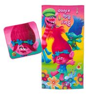 Conjunto de toalhas de banho Franco Kids 127x64 cm Trolls Design