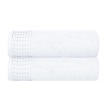 Conjunto de toalhas de banho GLAMBURG 100% algodão 70x140cm, pacote com 2 unidades, branco Conjunto de toalhas de banho GLAMBURG 100% algodão 70x140cm, pacote com 2 unidades, branco