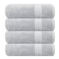 Conjunto de toalhas de banho GLAMBURG Premium Cotton, pacote com 4 unidades, cinza claro Conjunto de toalhas de banho GLAMBURG Premium Cotton, pacote com 4 unidades, cinza claro