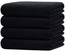 Conjunto de toalhas de banho HOMEXCEL, pacote de 4 microfibras 75x150cm, preto Conjunto de toalhas de banho HOMEXCEL, pacote de 4 microfibras 75x150cm, preto